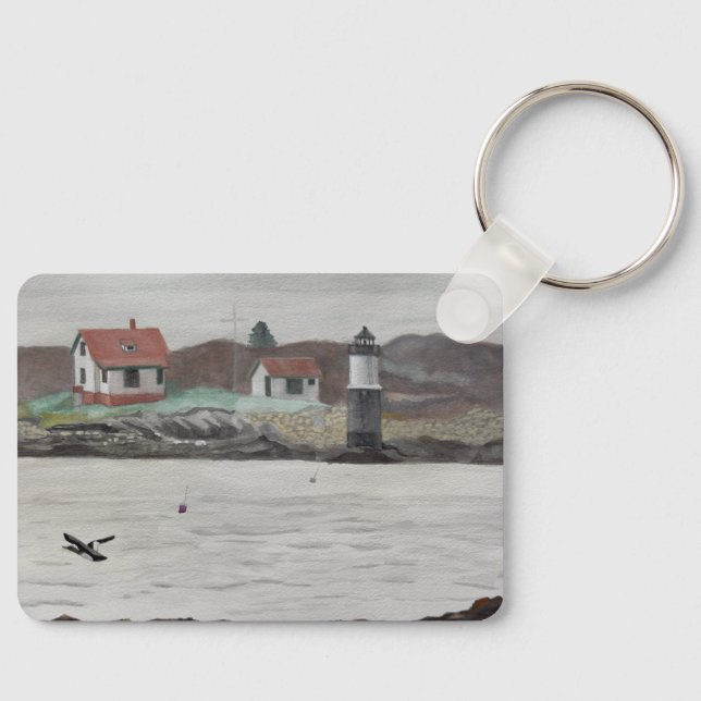 Ram Island Maine Keychain (Front)