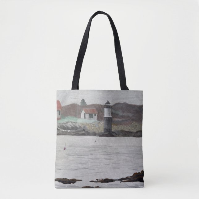 Ram Island Maine Tote Bag (Front)