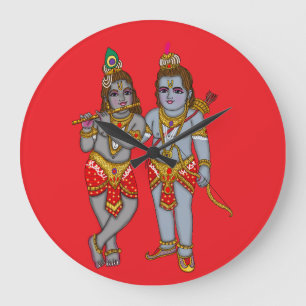 Ram & Krishna Wall Clock