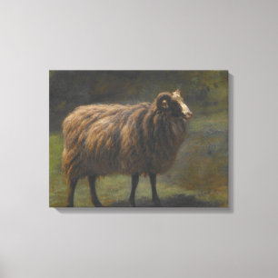 Ram (Male Sheep) on the Farm (by Rosa Bonheur) Canvas Print