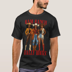 Ram Ranch Really Rocks Black Melanin Cowgirl Weste T-Shirt