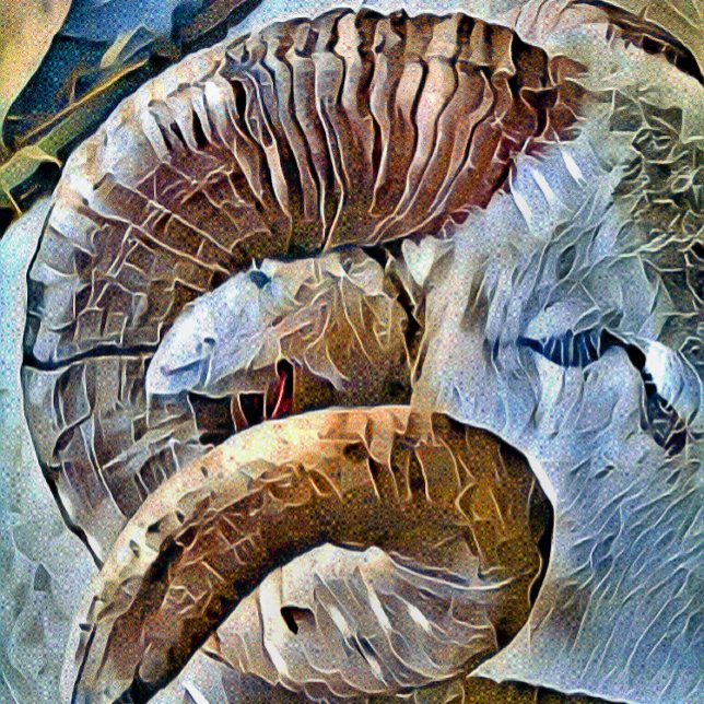 RAM SHEEP FARM ANIMAL TILE (An art design of a ram's head displaying magnificent horns.)