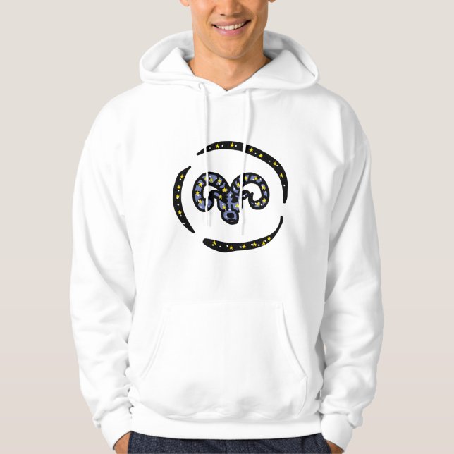 Ram Sign Sweatshirt – Aries Vibe Apparel (Front)