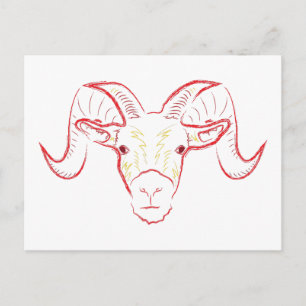 ram sketch postcard