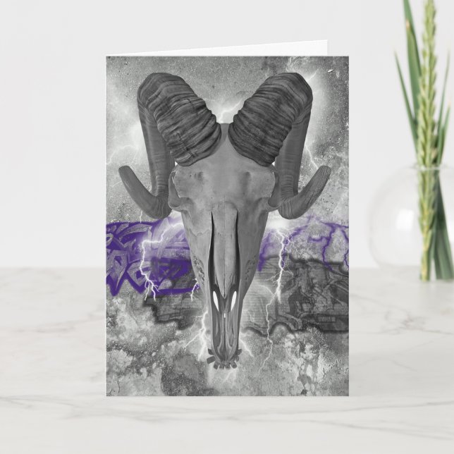 Ram skull  card (Front)