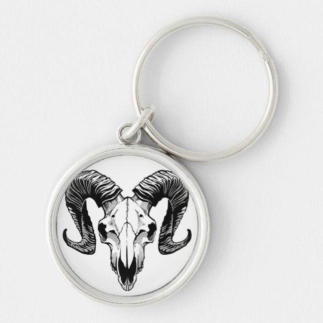 Ram skull keychain (Front)