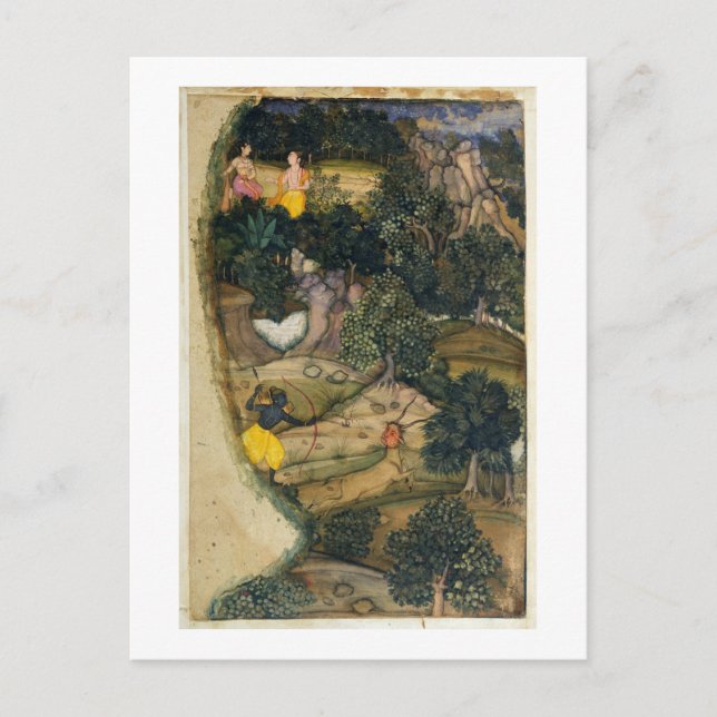 Rama chasing the Golden Deer, from the 'Ramayana', Postcard (Front)
