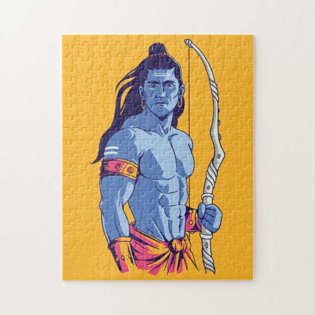 Rama Hindu Deity Jigsaw Puzzle (Vertical)
