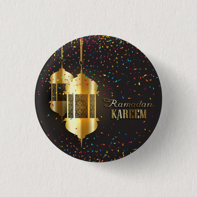 Ramadan Al Adha and Fitr 1 Inch Round Button (Front)
