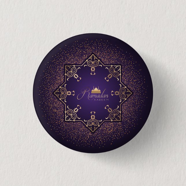 Ramadan Al Adha and Fitr 1 Inch Round Button (Front)