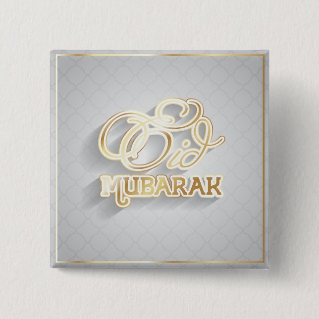 Ramadan Al Adha and Fitr 2 Inch Square Button (Front)
