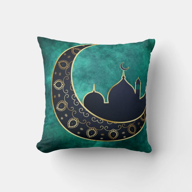 Ramadan Al Adha and Fitr Throw Pillow (Front)