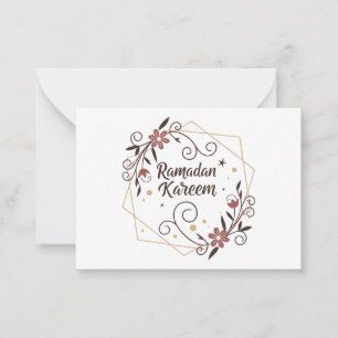 Ramadan Blessings Decorative Art – Elegant  Card