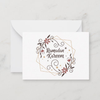Ramadan Blessings Decorative Art – Elegant Card