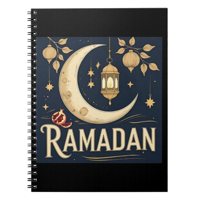 Ramadan captures the light, rhythm, and reflection notebook (Front)