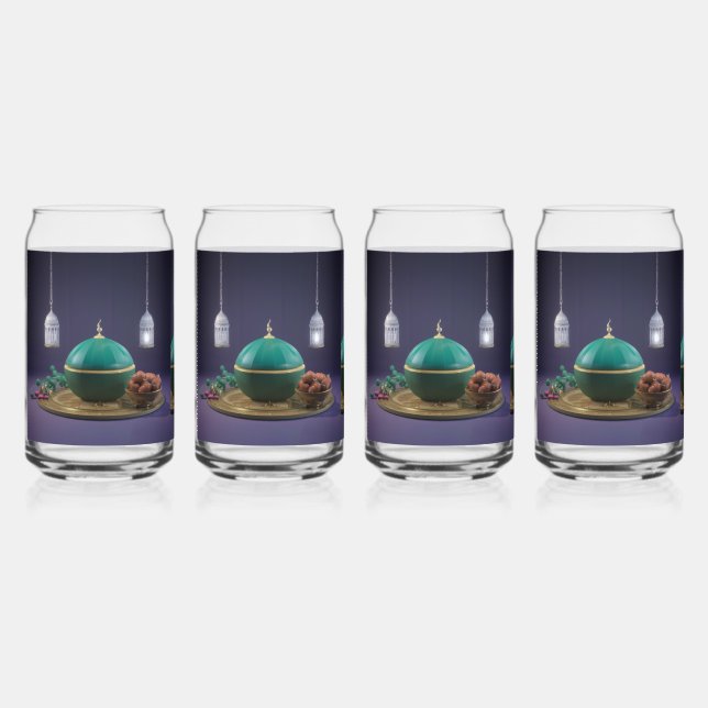Ramadan deco  can glass (Front)