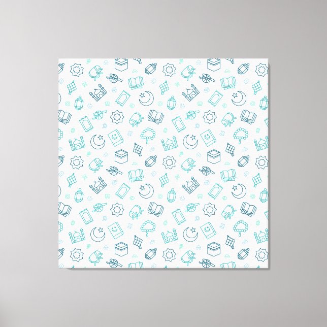 Ramadan Doodles Canvas Print (Front)