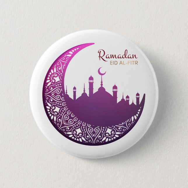 Ramadan Eid Al-Fitr 2 Inch Round Button (Front)