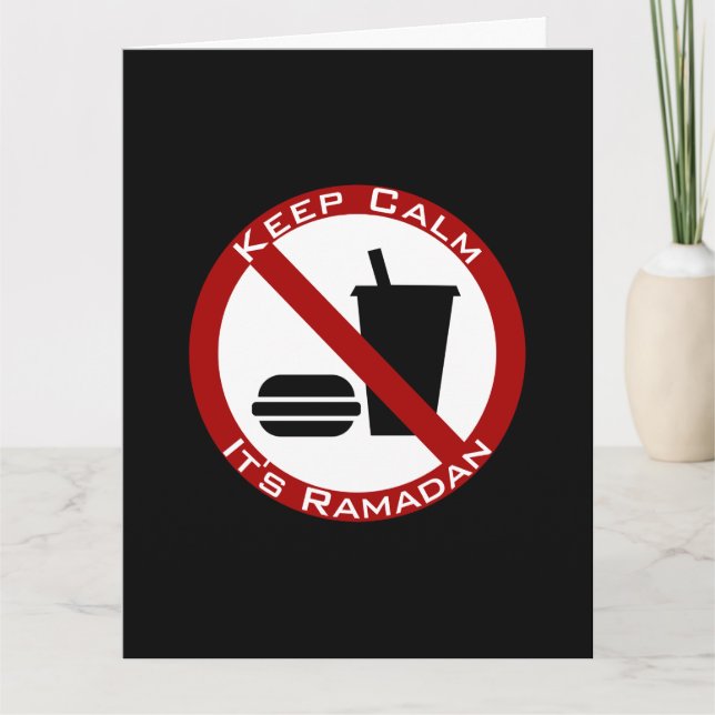 Ramadan funny  folded card (Front)