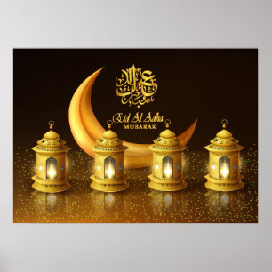 Ramadan Golden Moon and Fanoos Poster