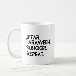 Ramadan Iftaar Taraweeh Suhoor Répéter la tasse de