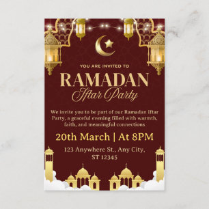 Ramadan Iftar Invitation Card
