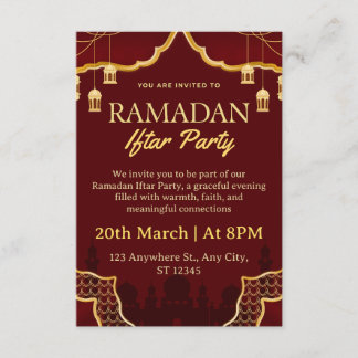 Ramadan Iftar Invitation Card