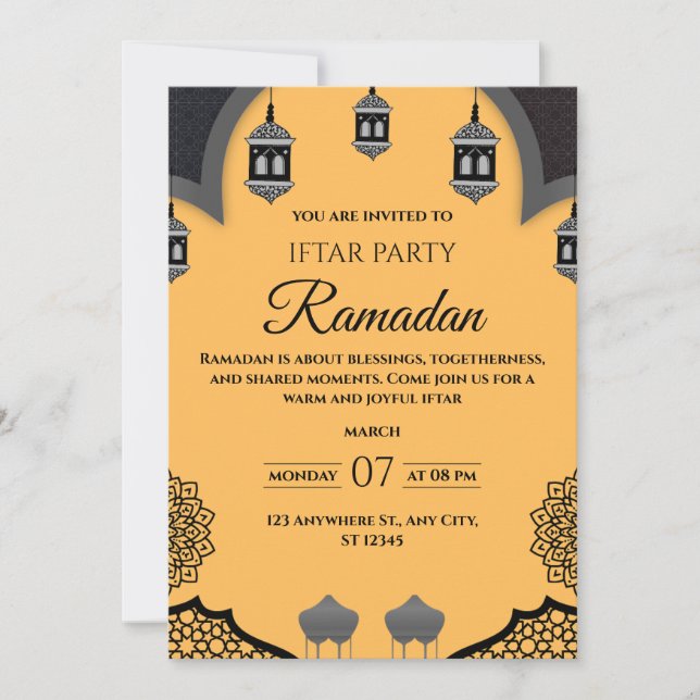 Ramadan Iftar Party Invitation (Front)