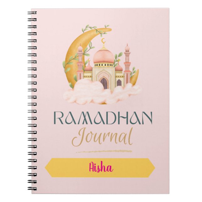 Ramadan journal with pink mosque (Front)