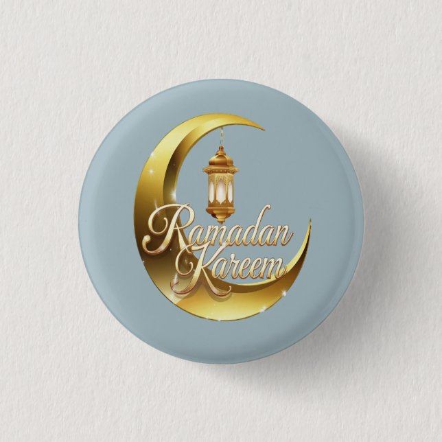 Ramadan Kareem 1 Inch Round Button (Front)