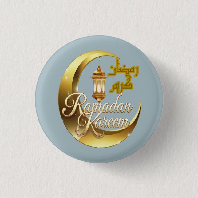 Ramadan Kareem 1 Inch Round Button (Front)