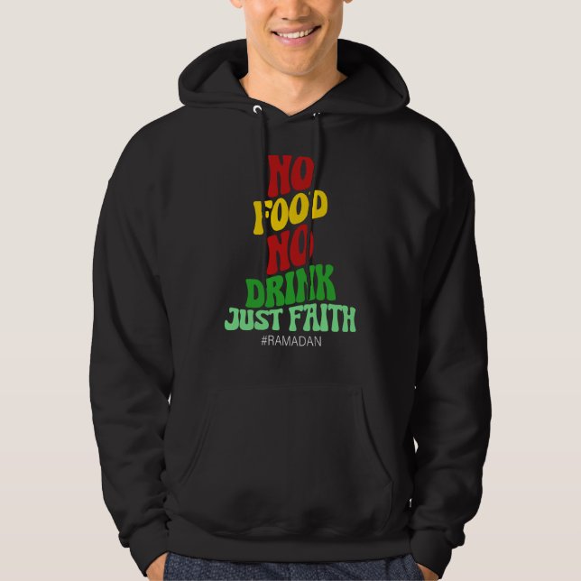 Ramadan Kareem 2023 Islamic Fasting Outfit for Men Hoodie (Front)