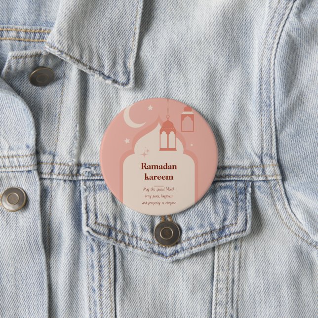 Ramadan Kareem  3 Inch Round Button (In Situ)