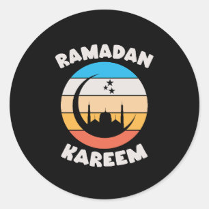 ramadan kareem classic round sticker