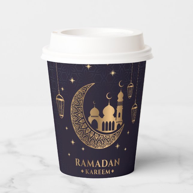 Ramadan Kareem Coffee Paper Cups (Back)