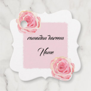 ramadan kareem custom favour tag