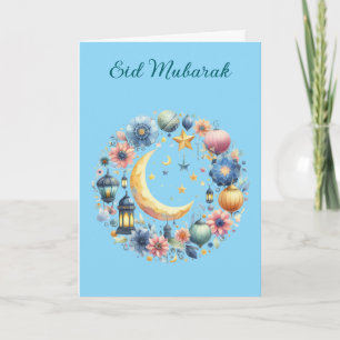 Ramadan Kareem & Eid Mubarak Customized Greeting Card