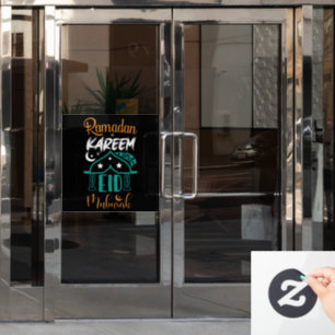 Ramadan Kareem Eid Mubarak Window Cling