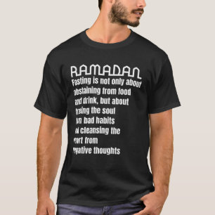Ramadan Kareem Fasting Inspiring Spiritual Faith Q T-Shirt