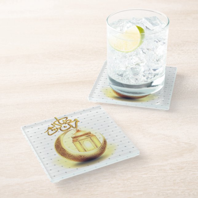 RAMADAN KAREEM GLASS COASTER (Angled)