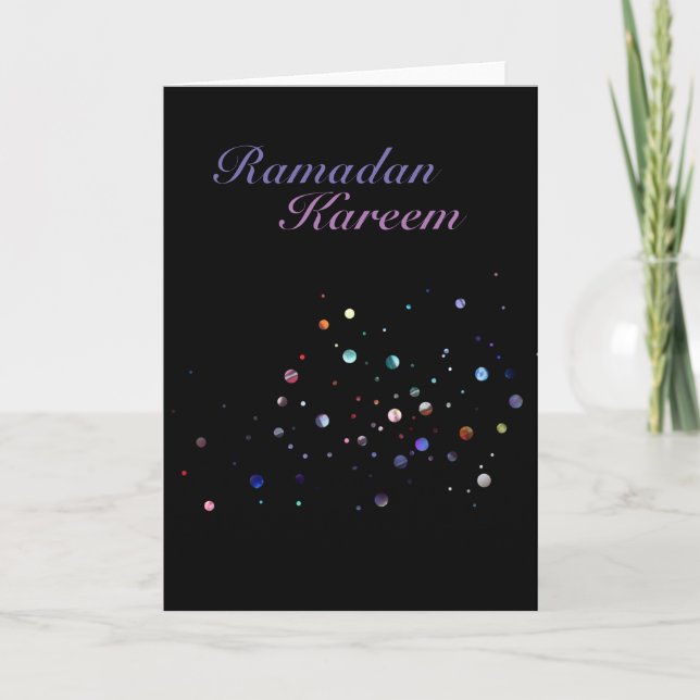 Ramadan Kareem Glitter Card (Front)