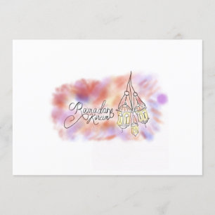 Ramadan Kareem greeting card