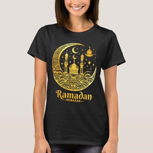 Ramadan Kareem Happy Fasting Ramadan Mubarak Islam T-Shirt (Front)