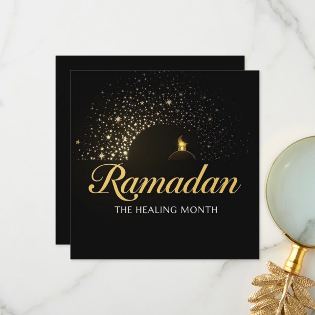 Ramadan Kareem holiday Personalized Card (Front/Back In Situ)