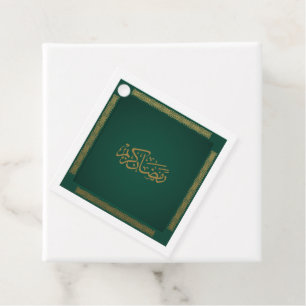 Ramadan Kareem in Green Favour Tags