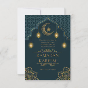 Ramadan Kareem Islamic Holy Month Greeting Card