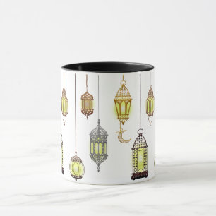 Ramadan Kareem Lanterns Mubarak Islam crescent  Mug