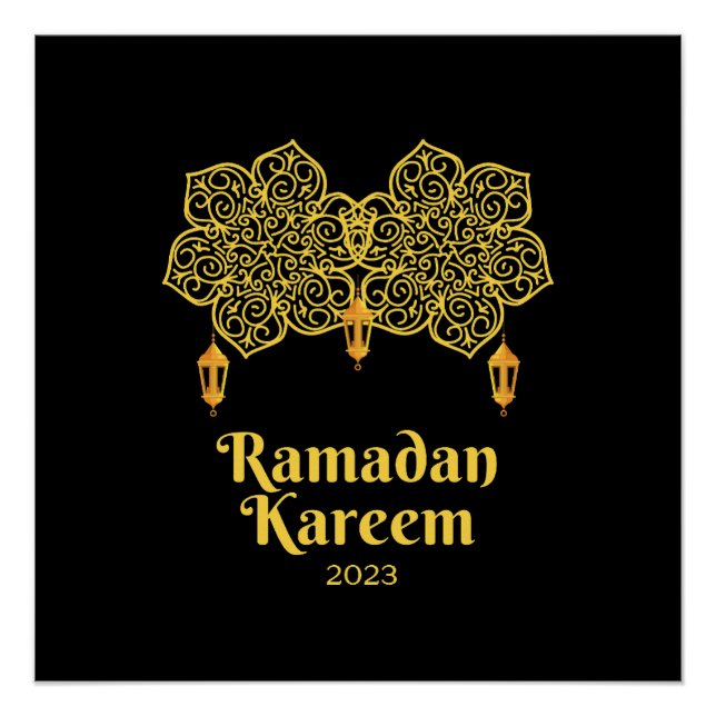 Ramadan Kareem Meaning - Eid Mubarak 2023      Poster (Front)