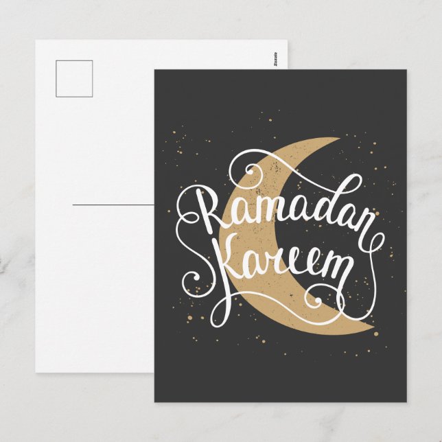 Ramadan Kareem | Modern Ramadan Holiday Postcard (Front/Back)