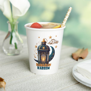 Ramadan Kareem Mubarak Lantern ramadan 2024  Paper Cups